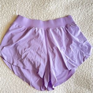 Lavender Fast & free high rise running Shorts sz m